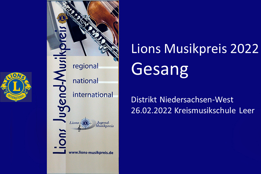 Plakat des 27. LIONS-Jugendmusikpreises in Leer